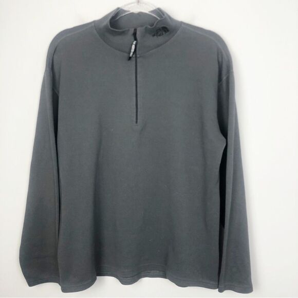 THE NORTH FACE | Dark Gray 1/4 Zip Base Layer Long Sleeve Pullover Men’s Size M - Picture 1 of 8